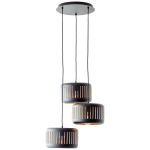 Brilliant Tyas Lampa Wisząca Metal Czarny Złoty | 520mm - Nadaje Się Do 3x E27