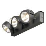 SLV Kalu Triple Ściana i Lampa sufitowa Aluminium Czarny 47W 3400lm - 830 Ciepła Biel | Ściemnianie 