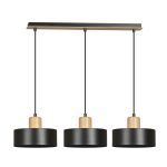 Emibig Lampa Wisząca Torin Stal Czarny | Nadaje Się Do 3x E27 - Max 15W