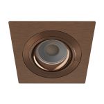 Noxion Wpuszczany Spot Boxi MR16 Uchylny Tekstura & Błyszczący Złoty | Aukko 80mm - IP20 - W Tym GU10 Trzonek