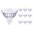 Opakowanie 10x Philips Master Value LED Spot GU5.3 MR16 7.5W 621lm 60D - 927 Bardzo Ciepła Biel | Najlepsze renderowanie kolorów - Ściemnianie - Zamienne 50W