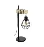 Eglo Lampa Stołowa Townshend 5 Stal Drewno Czarny | IP20 - Nadaje Się Do 1x E27 