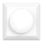 Noxion Obrotowa płyta osłonowa Dla Ściemniacz LED | Miękka Krawędź - Valkoinen