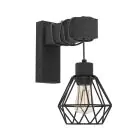 Eglo Światło Ścienne Townshend 5 Drewno Czarny | Nadaje Się Do E27